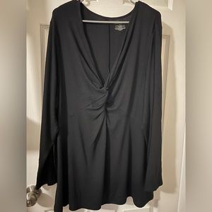 Lane Bryant top size 24/26. Black 3/4 sleeve.